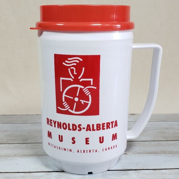 Travel Mug Galaxy Cafe Reynolds Alberta Museum Wetaskiwin Souvenir Advertising - Picture 1 of 8